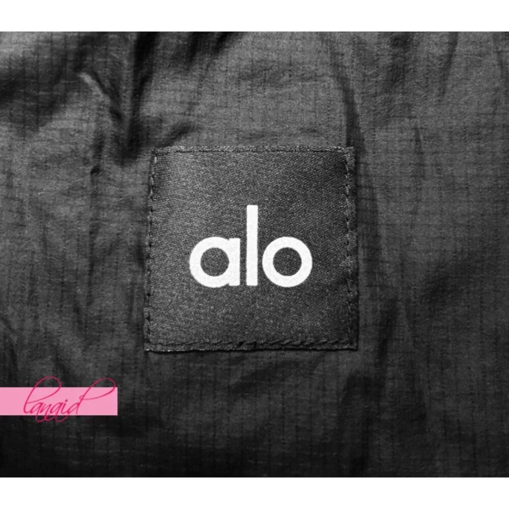 NEW Alo Cloud Nine Jacket Black Lightweight Hooded Hood Long Hoodie Windbreaker - Picture 8 of 10